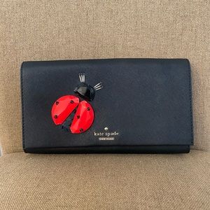 Embellished Ladybug Tally Clutch